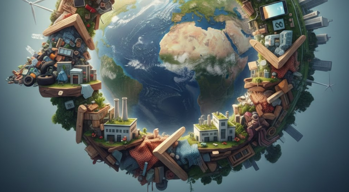 Representación de economía circular