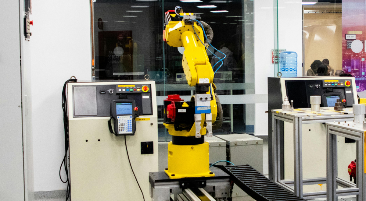 Maquina robotizada trabajando